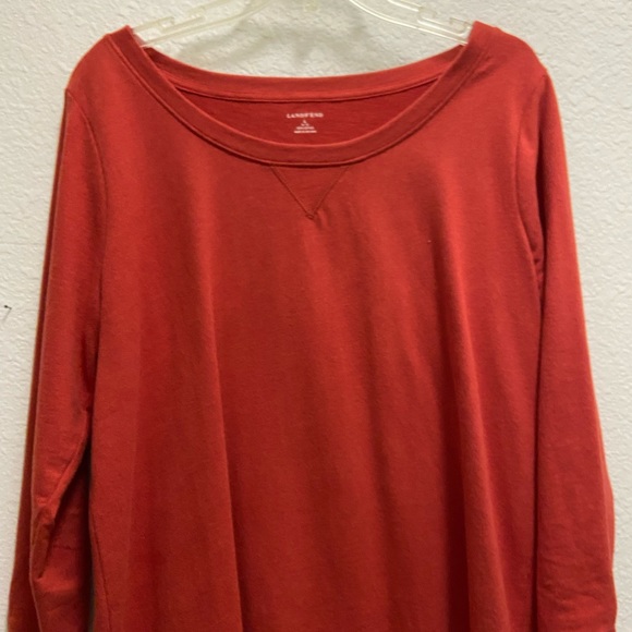 Lands End Sweatshirt Dress Tunic Deep 